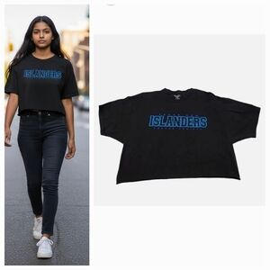 Champion Texas A&M Islanders Custom Crop Tshirt Size XL